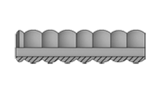 Rubber knofe washcleaner. (MIDRO)